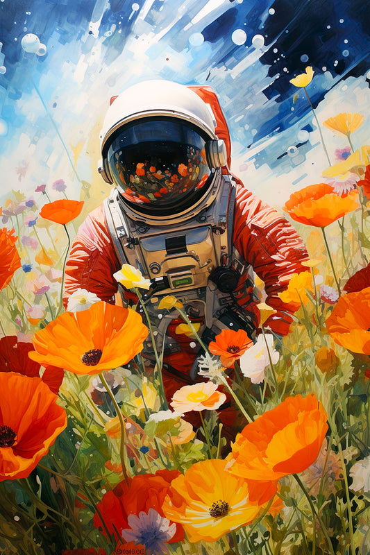 Landing in a flower meadow XXVII